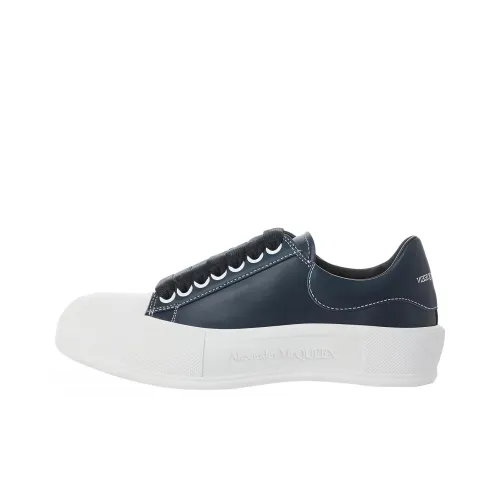 Alexander McQueen Deck Skateboard Shoes Women's Low-Top Blue