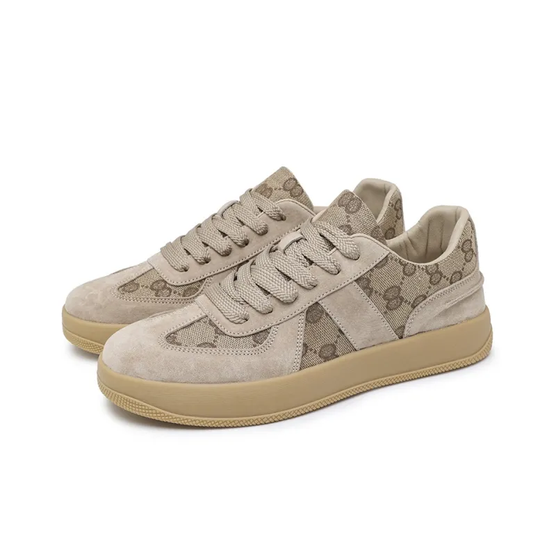 Abango Casual Shoes Men Low Top Gray/Beige-8