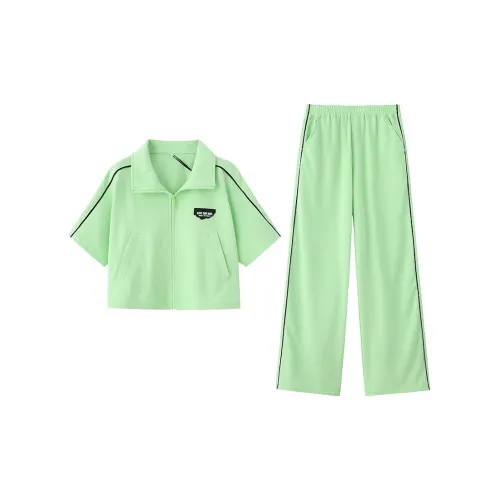 PHORM Casual Suits Women's Set Light Green