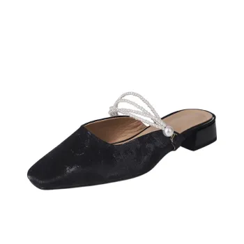 Echo&yolo TPR Sole Cut Out Slip Resistant Wrap toe Slippers Women's