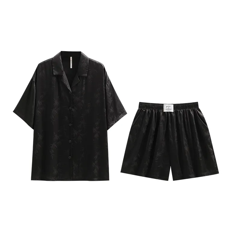 Yue Nei Pajama Set Men's Premium Black-1
