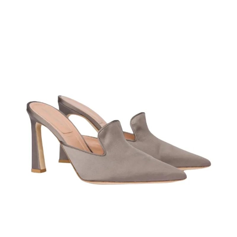 ALBERTA FERRETTI Closed Toe Slippers 9.5cm Women's Gray-2