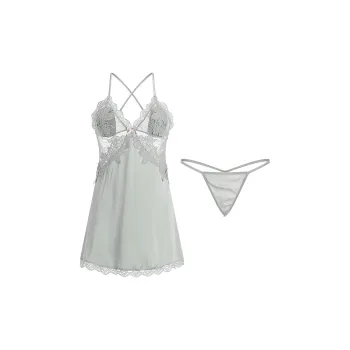Flowers In Water Pajama Set Women's Sky Blue