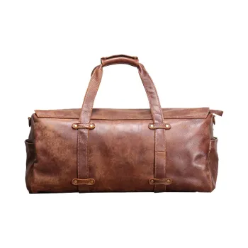ROSEROOEN Top Grain Cow Leather Handbag Regular Unisex Coffee/Black