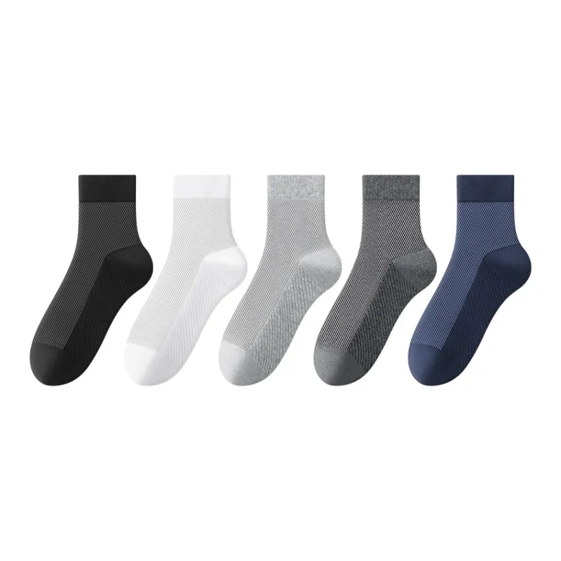 H YXIANG Mid Calf Socks Men's 5 Pack-0