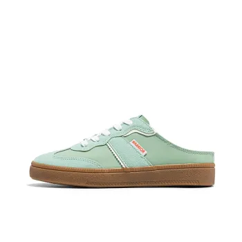 Warrior Closed Toe Open Heel Slippers Wear-resistant And Lightweight Low-Top Casual Shoes Women's Green