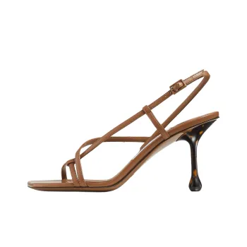 Jimmy Choo Etana Strap Sandals 8cm Women's Brown