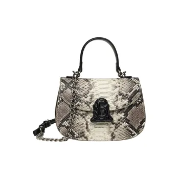 STEVE MADDEN PU Portable Crossbody Bag Shoulder Bag Medium Size Women's Snake Pattern/Blue