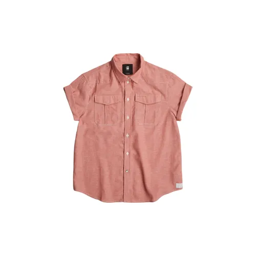 G-STAR RAW Shirts Women's Pink Ink/Milk