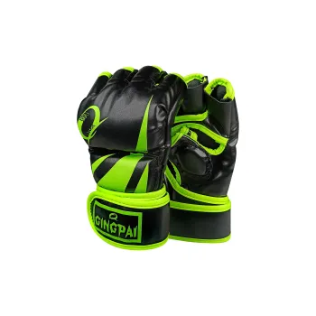 Competition Hand Protection Durable PU Leather Muay Thai Unisex One Size Black Orange Green