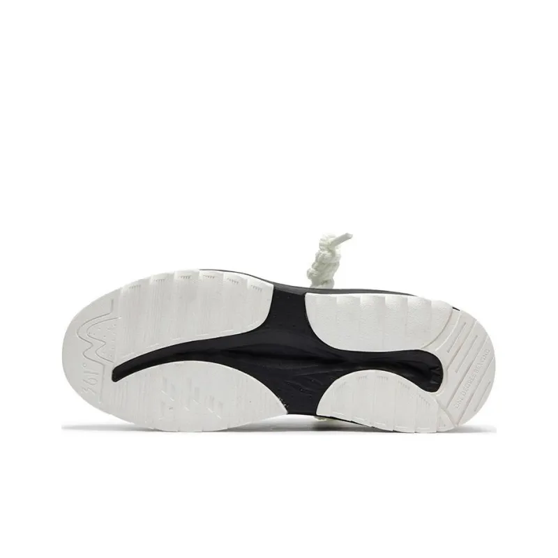 361° Durable Breathable Low Top Skateboard Shoes Women's White Black-4