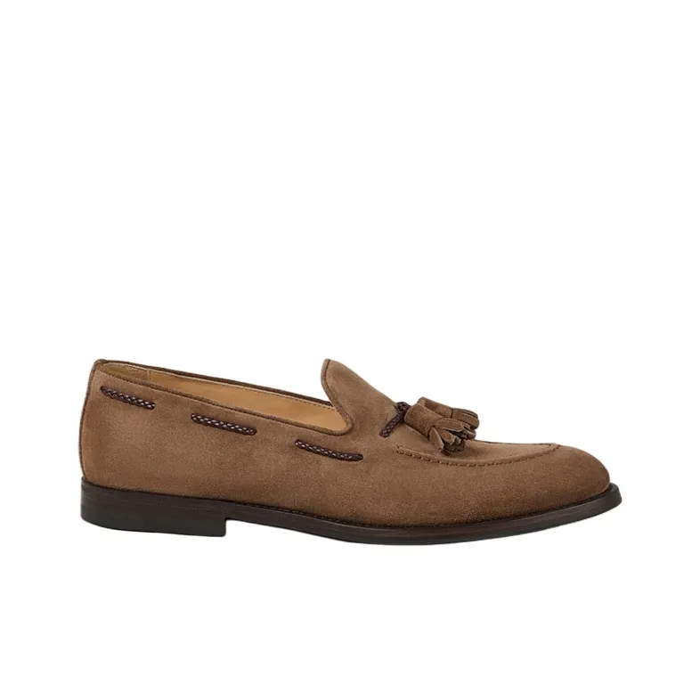Brunello Cucinelli Tassel detail Suede Loafers-1