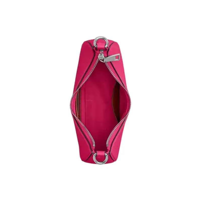 COACH Hobo Leather Shoulder Bag Crossbody Bag Handbag Medium Size Women's Dragon Fruit Red-3