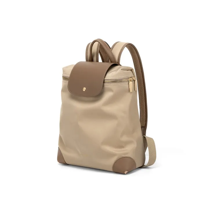 Simvay Clos Fabric With Synthetic Leather Backpacks Backpack Large Size Women's Black/Khaki-9