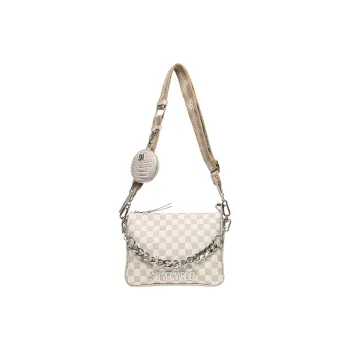 STEVE MADDEN PU Crossbody Bag Shoulder Bag Medium Size Women's Beige