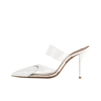 Alaia Closed Toe Slippers 9cm Women's White