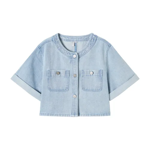 DIALOGUE Denim Jackets Women's Denim Light Blue