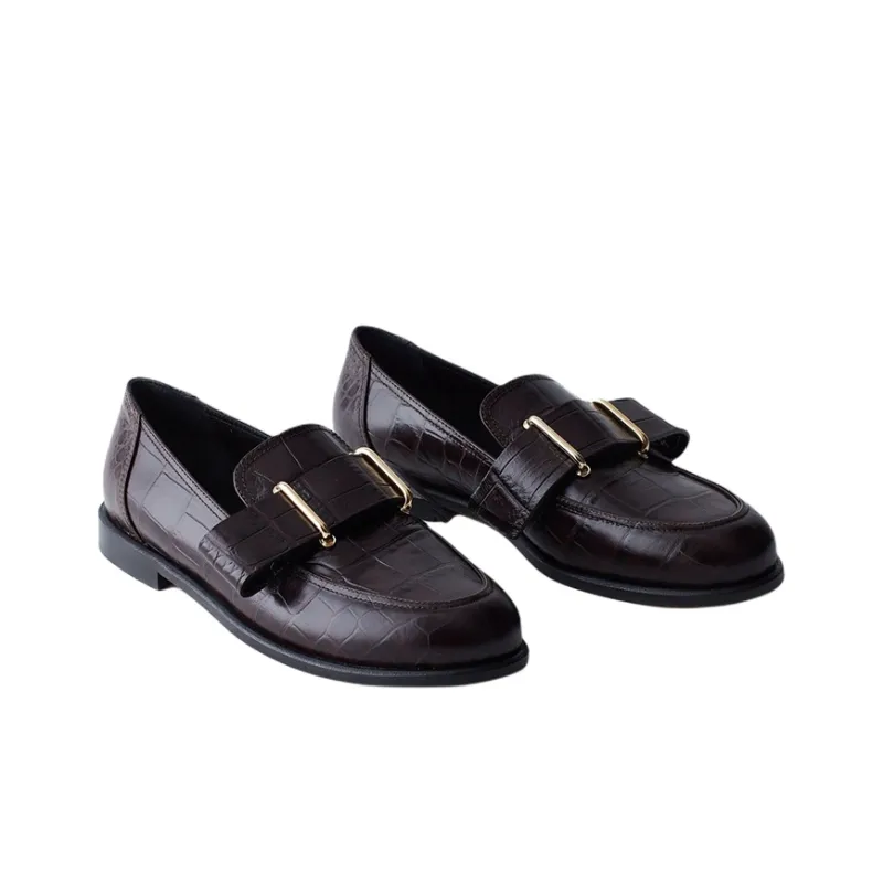 TIBI Morris Loafers Women's Brown-2