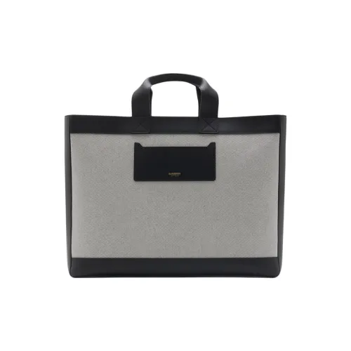 Burberry Cotton Canvas Shoulder Bag Crossbody Bag Handbag Women's Black