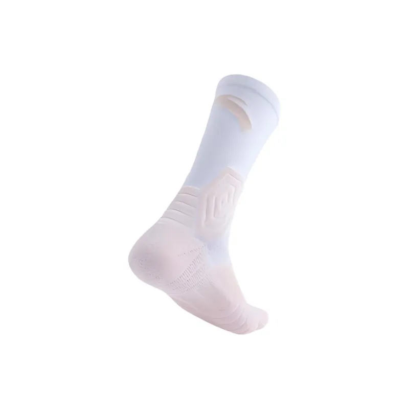 Anta Basketball Collection Basketball Socks Unisex 1 Pack Pure White/Clear Pink-1