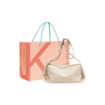 JANE KLAIN Synthetic Leather Shoulder Bag Women's White/Coffee/Black
