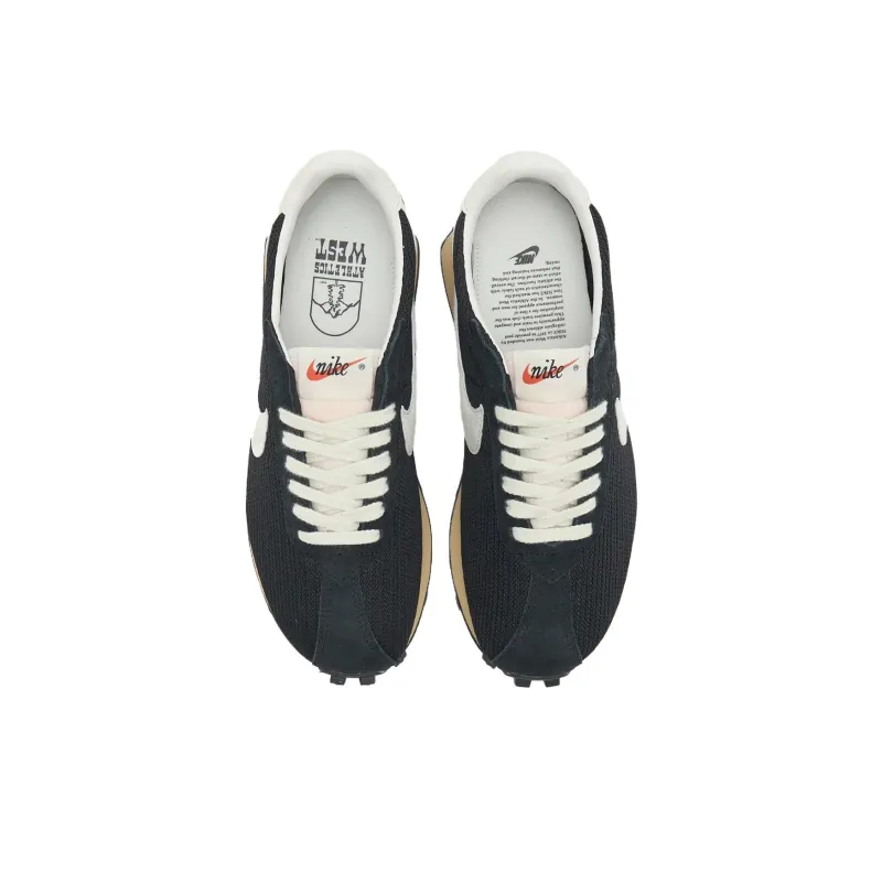 Nike Waffle Trainer Anti Slip Wear Resistant Low Top Casual Shoes Unisex Black White-2