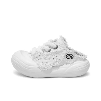 CN Cheese Foam Anti-Slip Wear-Resistant Breathable Lightweight Height Increasing Low-Top Canvas Shoes Unisex White