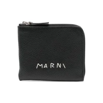 MARNI Calfskin Wallet Men's Black
