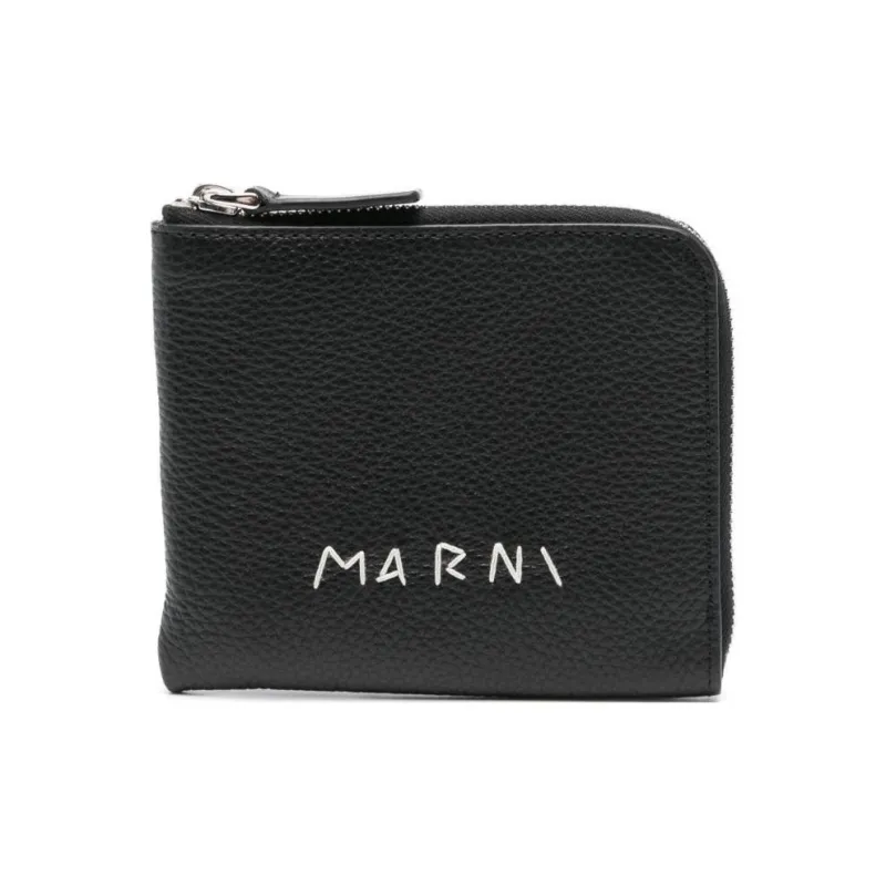MARNI Calfskin Wallet Men's Black-0