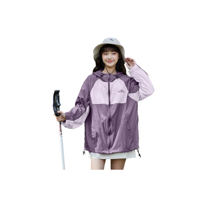 Tonlion Sun Protection Clothing Women's Dark Gray Purple-1
