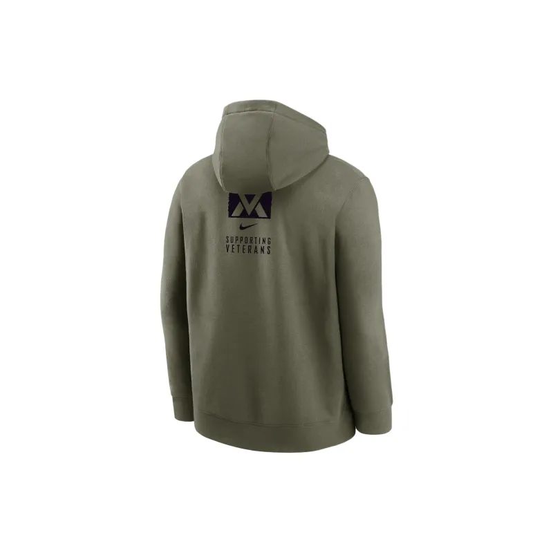 Nike Military Veterans Sweatshirt Men's Medium Olive-1
