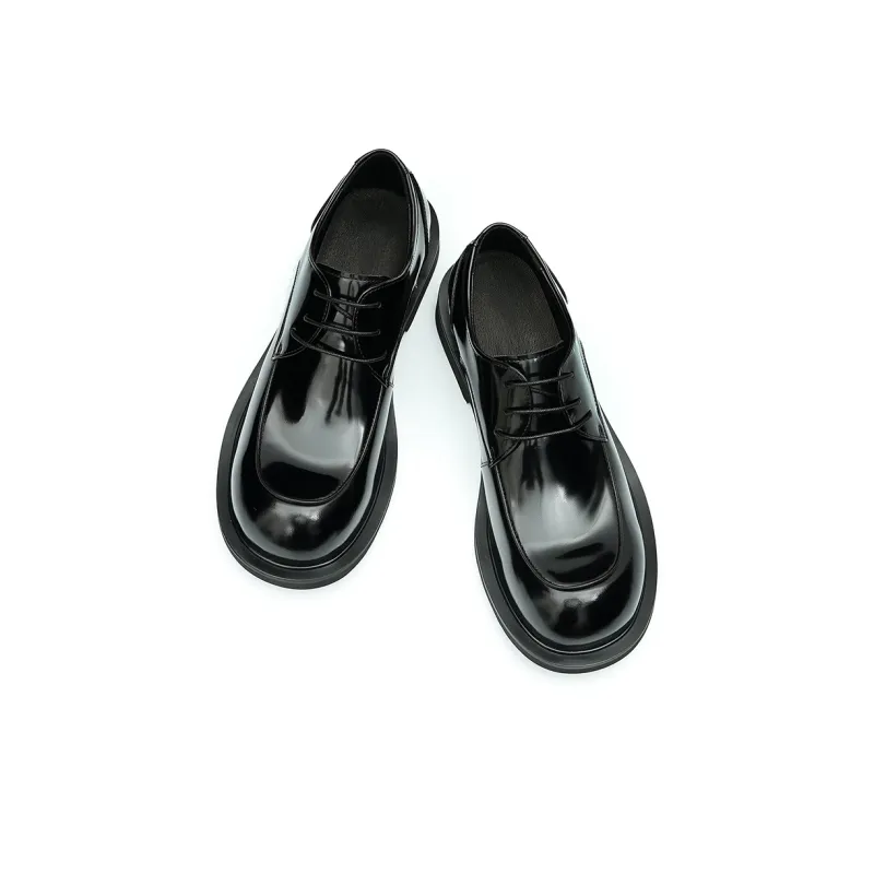 ASTON M.JAZZ Dress Shoes Men Low Top Black/Polished Brown-10