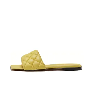 Bottega Veneta Slip Resistant Slide Slippers Women's Yellow Pear