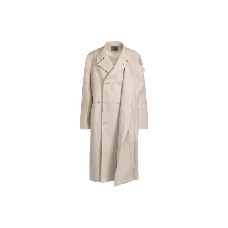 Yohji Yamamoto Coats Unisex Light Brown-1