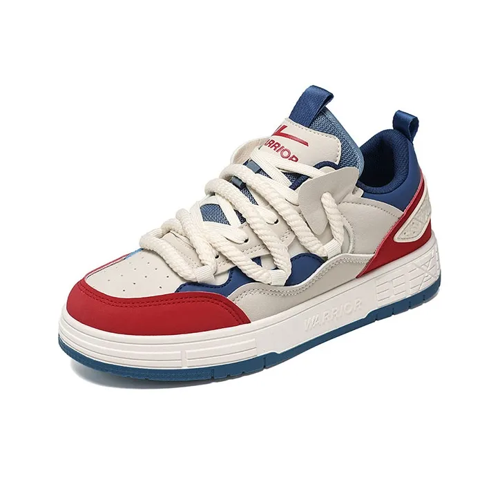 Warrior Height Increasing, Abrasion Resistant, Lightweight, And Breathable Low Top Skateboard Shoes Unisex-8