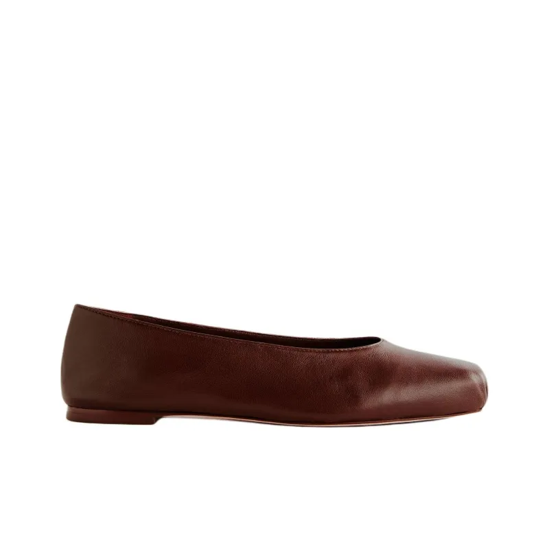 REFORMATION Mikayla Casual Single Shoes Women's Brown-1
