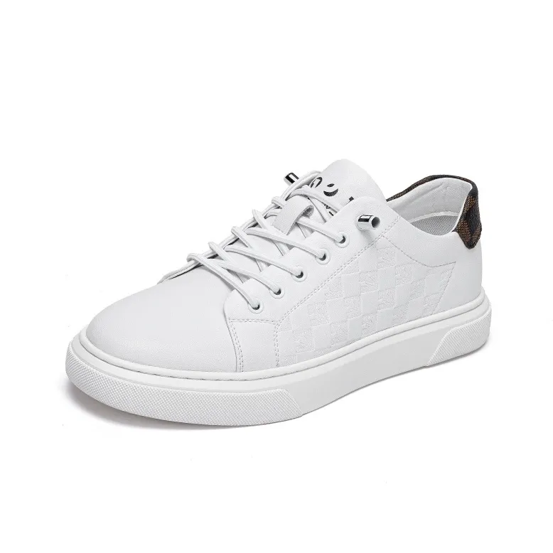 JOSINY Lightweight And Breathable Low-Top Skateboard Shoes Men's White Black-1