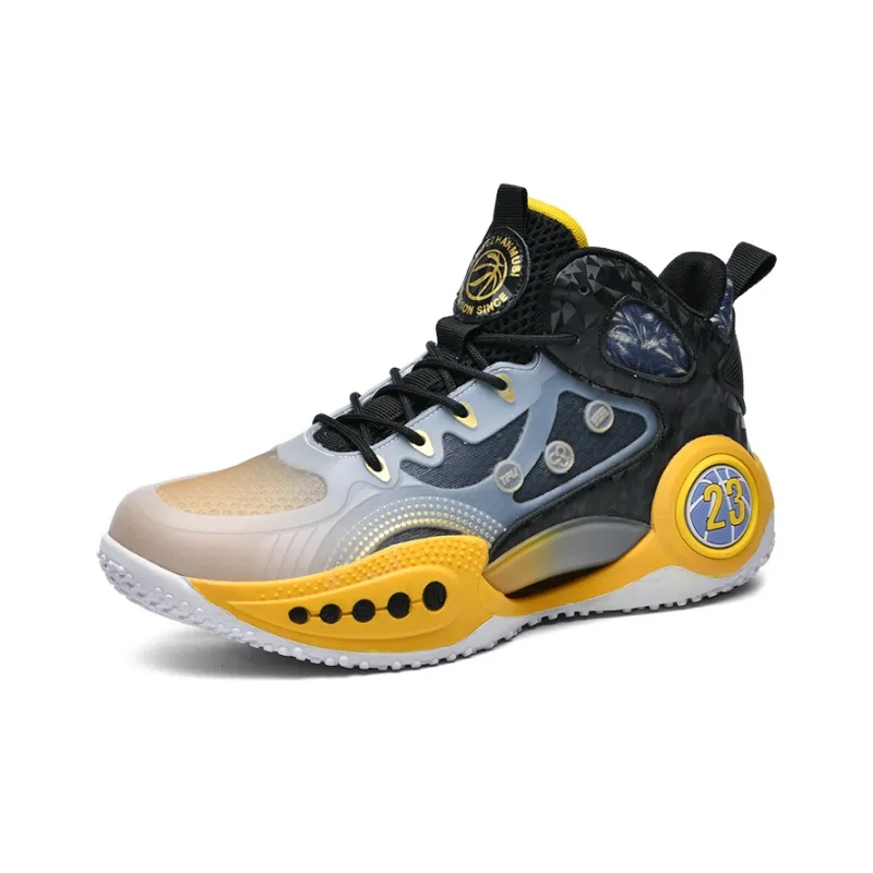 Black tailed Deer Shock Absorbers Slip Resistant, Abrasion Resistant, Breathable Mid Top Basketball Shoes Unisex-1