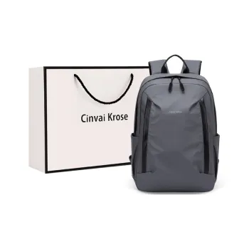 CinvaiKrose Fabric Backpack Large Size Men's Gray/Black/Blue