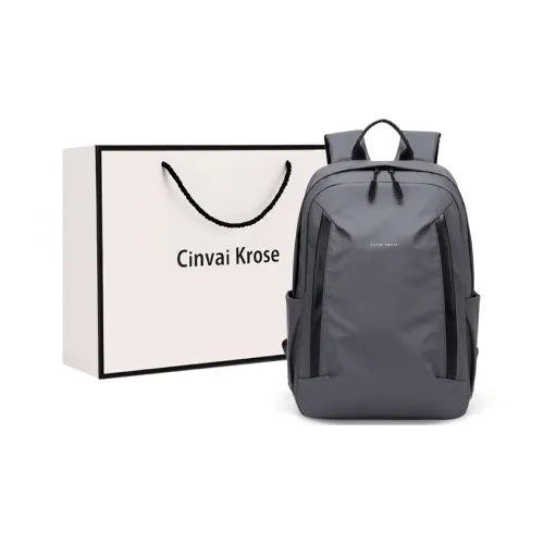 CinvaiKrose Fabric Backpack Large Size Men's Gray/Black/Blue