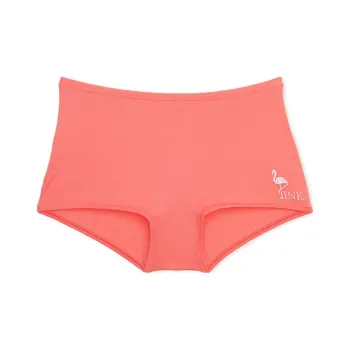 Victoria's Secret PINK COTTON BOYSHORT PANTY / CFCWF Underpants Women's 1 Pack Coral