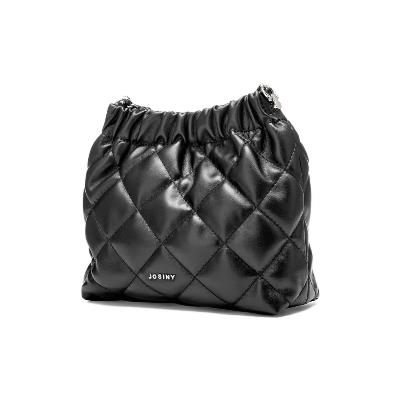 JOSINY PU Bucket Bag, Shoulder Bag Regular Women's Black/Ecru/Nude Pink-3