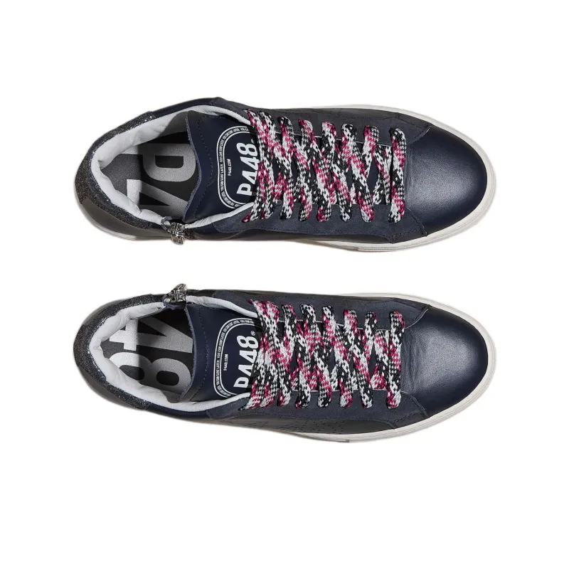 P448 Mid-Top Skateboard Shoes Women's Black-2