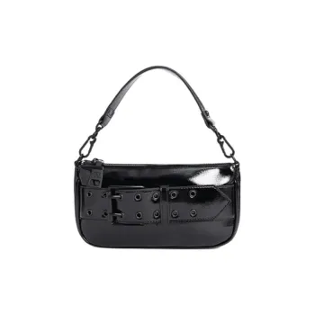 STEVE MADDEN PU Shoulder Bag Crossbody Bag Handbag Small Size Women's Black