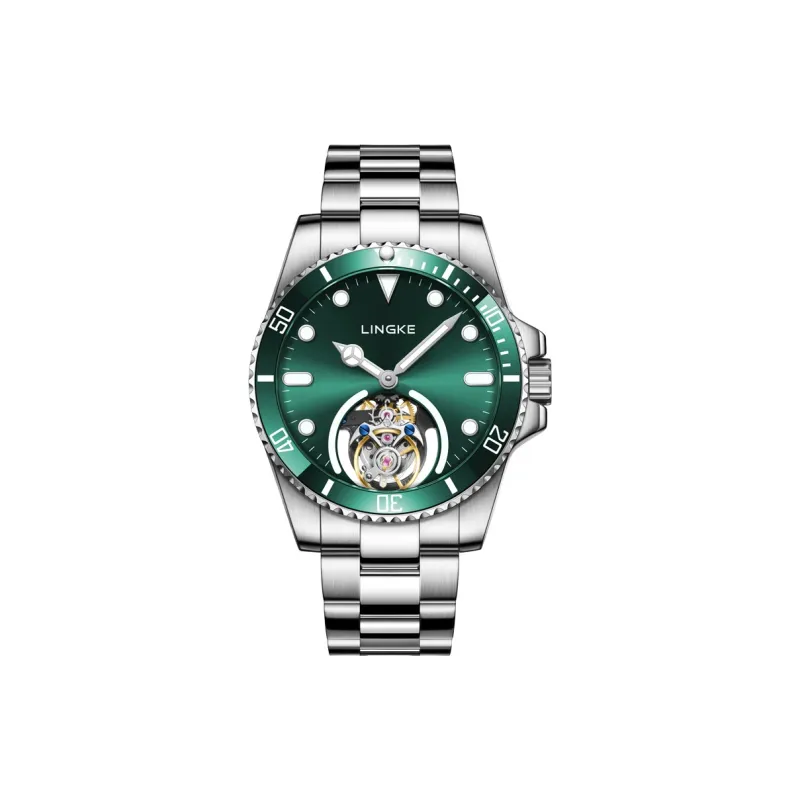 LINGKE Automatic Mechanical Movement Watch Men's Watches Green Dial-1