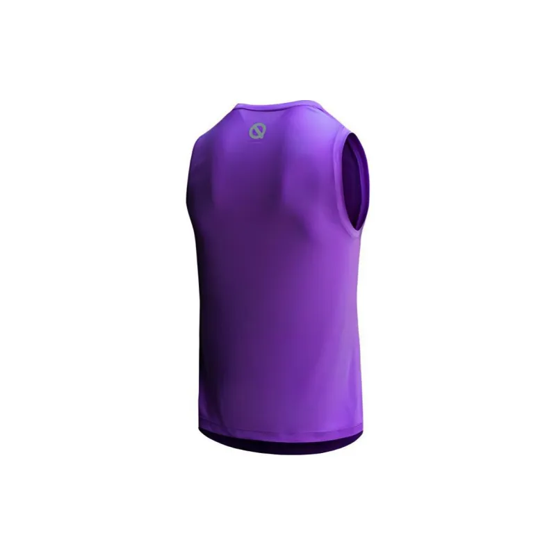Qinkung T Shirt Men's Dark Purple-1