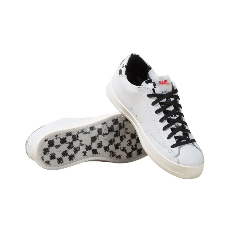 P448 Low-Top Skateboard Shoes Men's White-3