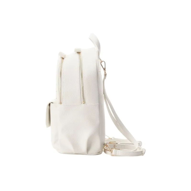 SAMANTHA THAVASA Synthetic Leather Backpack Large Size Women's White-1