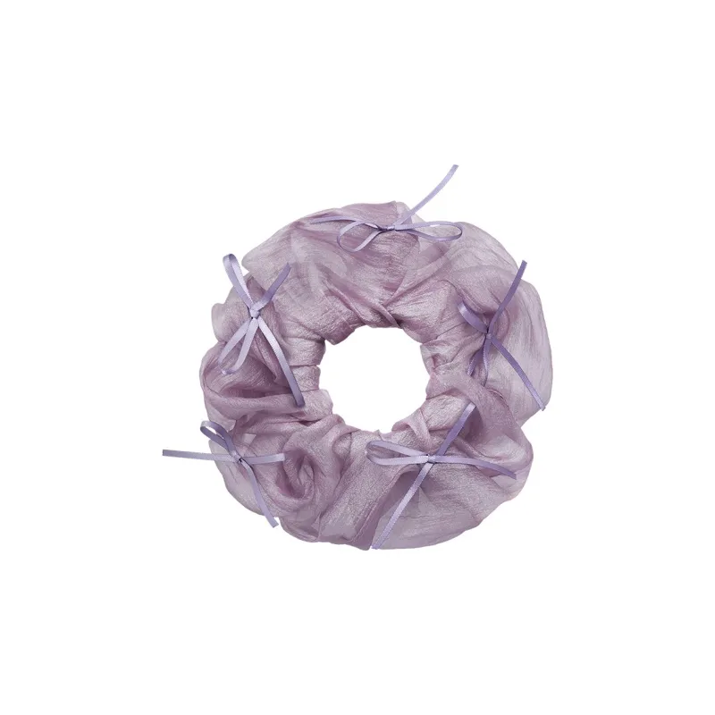 ROYALSASA Silk Chiffon Hair Tie Women's-0