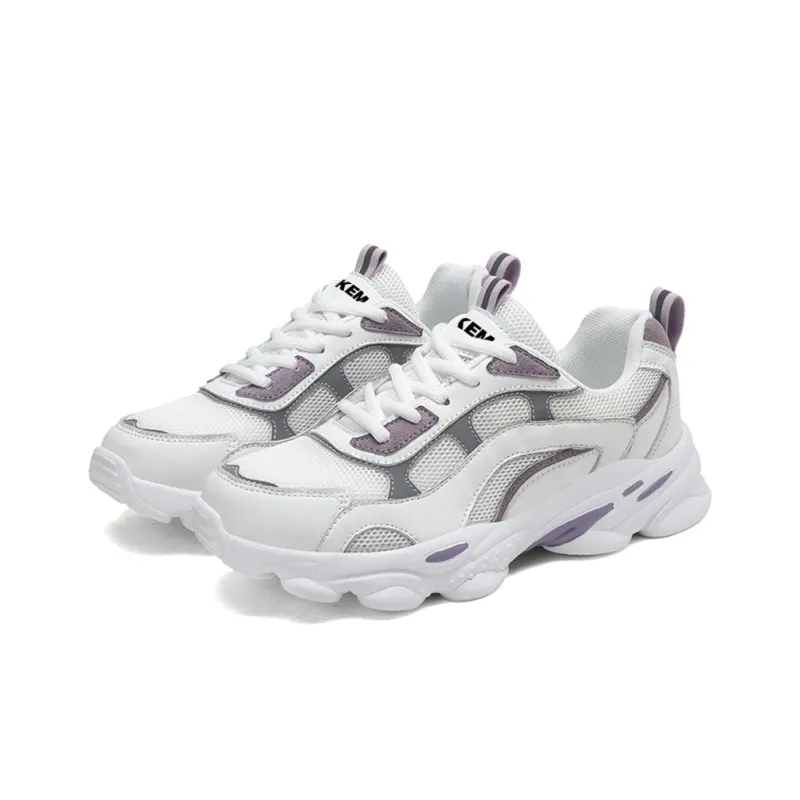 JKEM Wear-resistant Lightweight Breathable And Non-slip. Low-Top Chunky Sneakers Women's-2